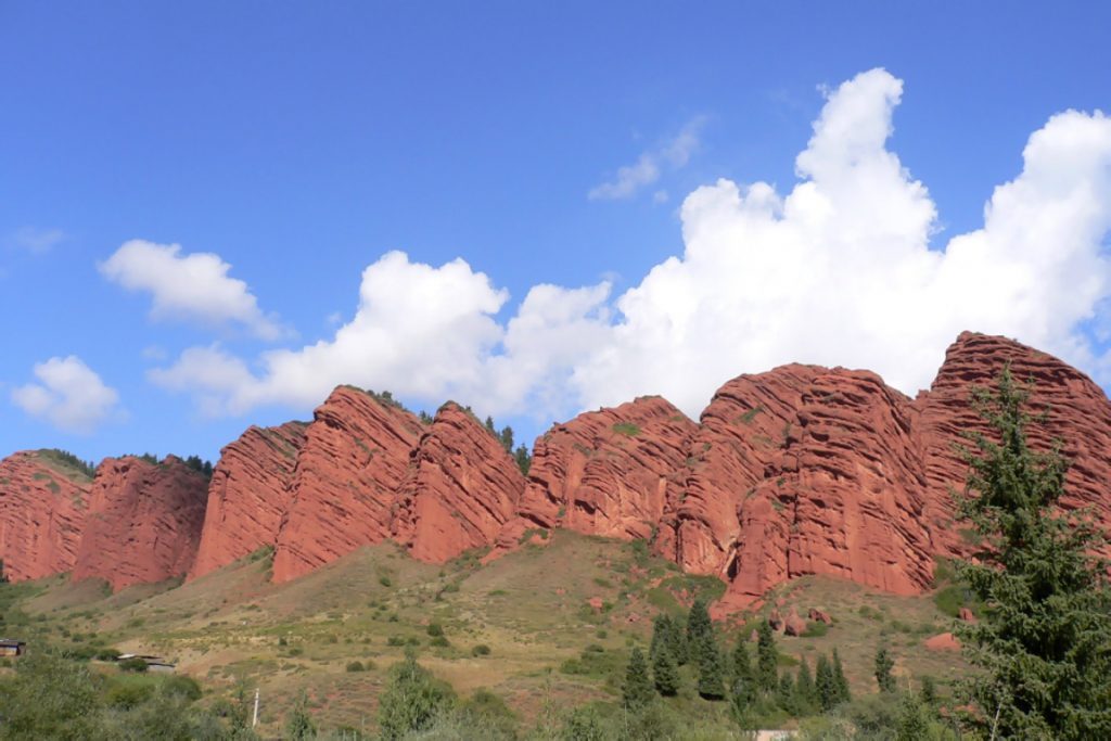 Red Mountain in Kyrgyzstan