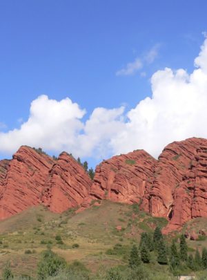 Red Mountain in Kyrgyzstan