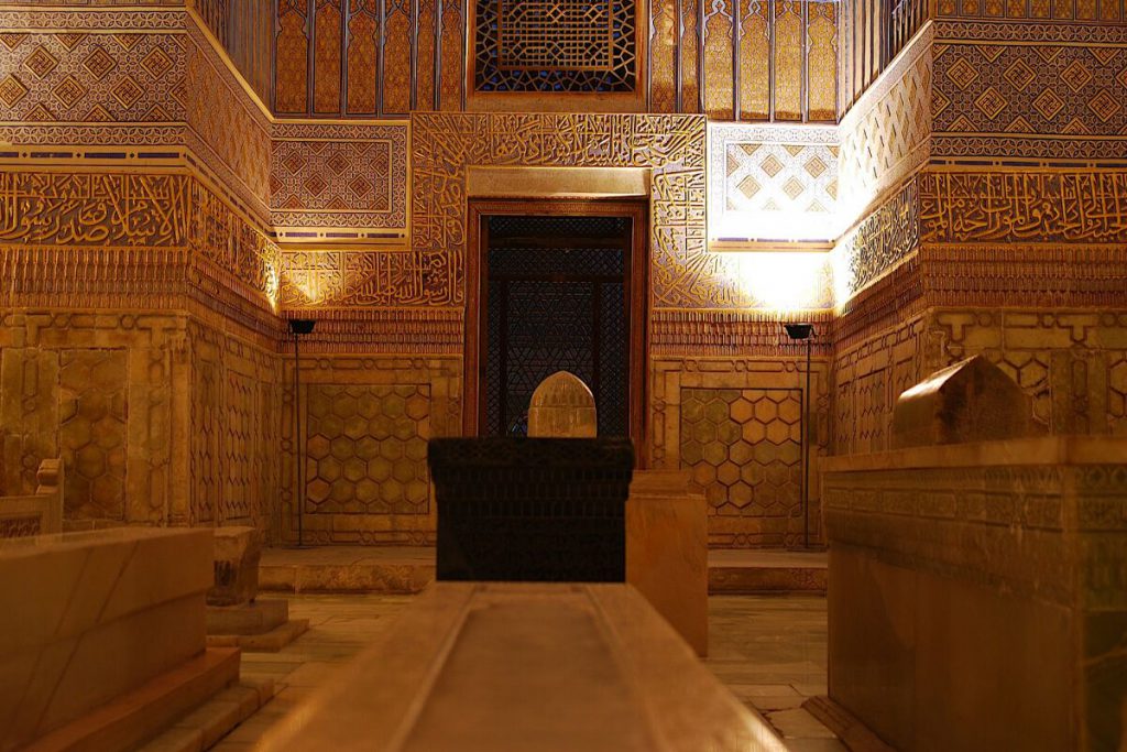 Gur Emir Mausoleum - Samarkand, Legende von Gur Emir, Legend of Gur Emir, Légende de Gour Emir, Leggenda di Gur Emir, Легенда о Гур-Эмире